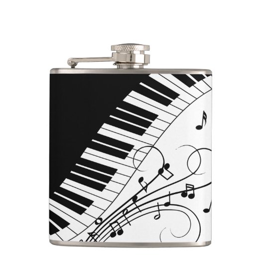 Flasques Piano Keyboard Music Design (Devant)