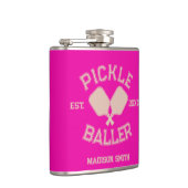 Flasques Pickle Baller Pickleball Collegiate Typographie (Droite)