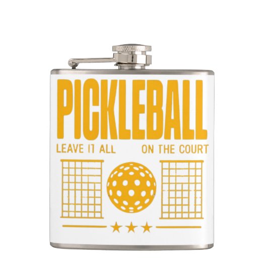 Flasques Pickleball Spirit - Laissez Tout Sur La Cour (Devant)