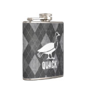 Flasques Pictogramme de canard sur le Jacquard noir Grunge (Droite)
