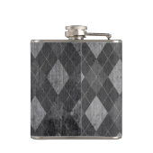 Flasques Pictogramme de canard sur le Jacquard noir Grunge (Dos)