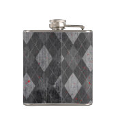 Flasques Pictogramme de requin sur le Jacquard noir Grungy (Dos)