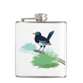 Flasques Pie sur une branche (Devant)