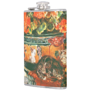 Flasques Pierre-Auguste Renoir Geraniums Et Chats