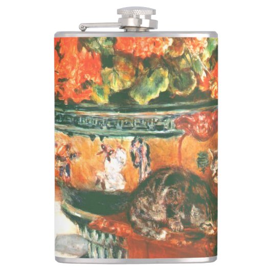 Flasques Pierre-Auguste Renoir Geraniums Et Chats (Devant)