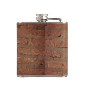 Flasques pierre de brique rustique Brown ajouter le nom let (Dos)
