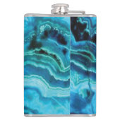 Flasques Pierre de jante d'Agate de dentelle bleue (Dos)