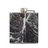 Flasques Pierre De Marbre Blanc Et Gris Foncé (Dos)