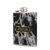 Flasques Pierre de marbre gris noir et fumée (Gauche)