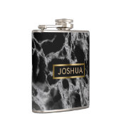 Flasques Pierre de marbre gris noir et fumée (Droite)