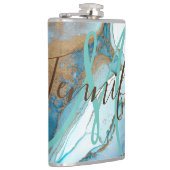 Flasques Pierre de marbre turquoise bleu turquoise agate Mo (Droite)