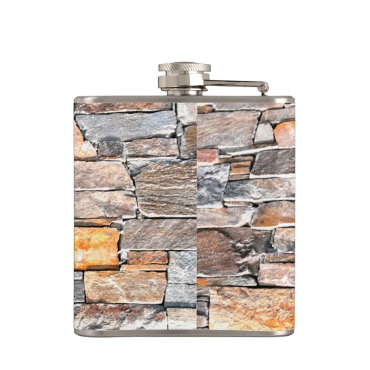 Flasques Pierre | motif en pierre naturelle | briques (Dos)