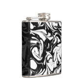 Flasques Pierre Noir Et Marbre blanc Décorée (Droite)