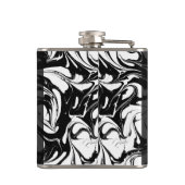 Flasques Pierre Noir Et Marbre blanc Décorée (Dos)