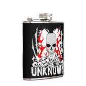 Flasques Pile inconnue de crânes avec les flammes rouges (Droite)