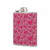 Flasques Pile rose avec des coeurs (Gauche)