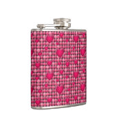 Flasques Pile rose avec des coeurs (Droite)