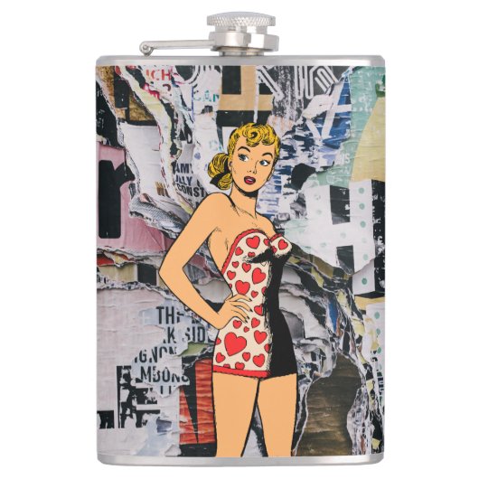 Flasques Pin-Up Heart Riot Flask (Devant)