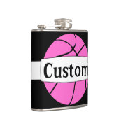 Flasques Pink Basket Custom Team or Player Name Sports (Droite)