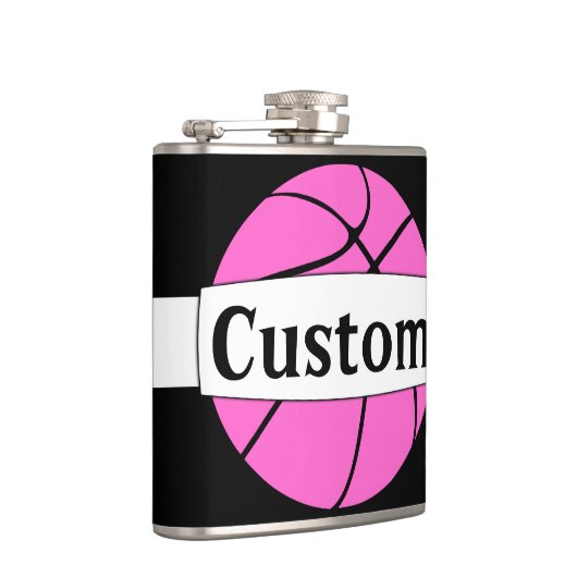 Flasques Pink Basket Custom Team or Player Name Sports (Droite)