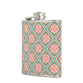 Flasques Pink Floral Trellis Vintage Flower (Gauche)