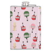 Flasques Pink Retro Ski Apres Ski Hiver Ski Ski (Dos)