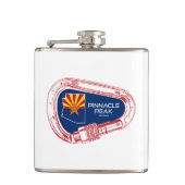 Flasques Pinnacle Peak Arizona Rock Escalade Carabiner (Devant)