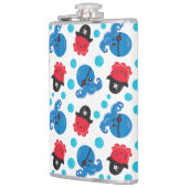 Flasques Pirate Octopus, Motif de pieuvre, Animaux de mer (Gauche)