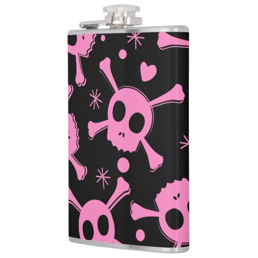 Flasques Pirate Skull : Girlish Hearts Motif (Gauche)