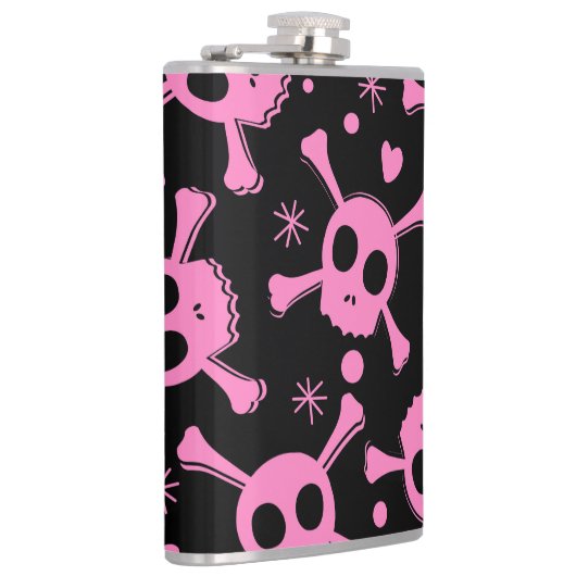 Flasques Pirate Skull : Girlish Hearts Motif (Droite)