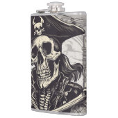 Flasques Pirate Squelette Vinyle Emballé (Gauche)