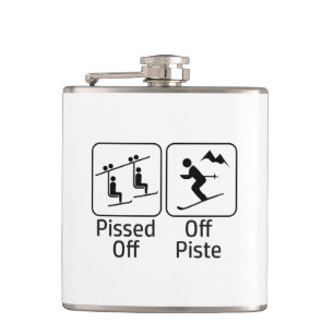 Flasques Pissé outre de la piste