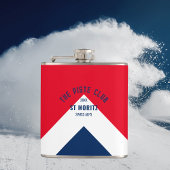 Flasques Piste Club Red Navy Peak Custom Winter Ski
