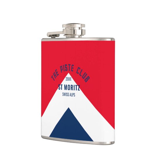 Flasques Piste Club Red Navy Peak Custom Winter Ski (Gauche)