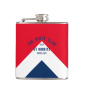 Flasques Piste Club Red Navy Peak Custom Winter Ski (Devant)