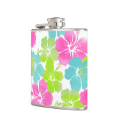 Flasques PixDezines rétro hibiscus (Gauche)