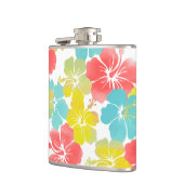 Flasques PixDezines rétro hibiscus (Gauche)