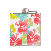 Flasques PixDezines rétro hibiscus (Dos)