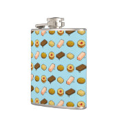 Flasques Pixel Art Biscuit et Motif de sélection de cookies (Gauche)