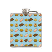 Flasques Pixel Art Biscuit et Motif de sélection de cookies (Dos)