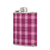 Flasques Pixel Plaid_Magenta-Black (Gauche)