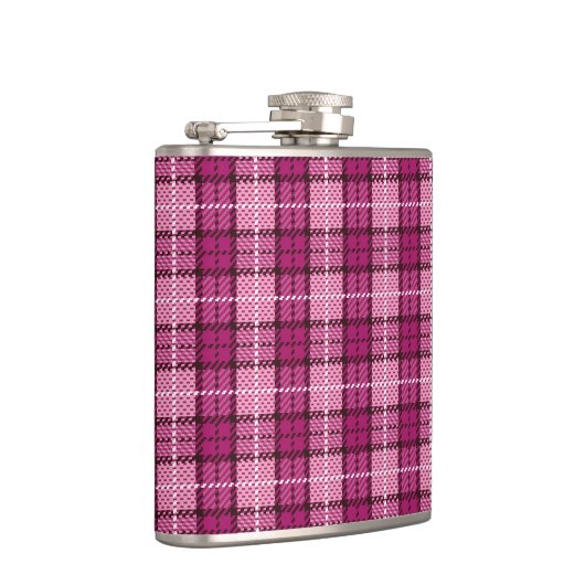 Flasques Pixel Plaid_Magenta-Black (Droite)