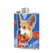 Flasques Pizza de Chien de Corgi (Gauche)