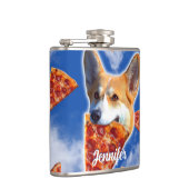 Flasques Pizza de Chien de Corgi (Droite)