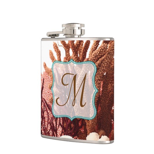 Flasques Plage Corail Star Poisson Sable Monogramme Whiskey (Gauche)