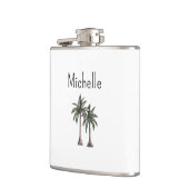 Flasques Plage côtière tropicale Palmiers Simple (Gauche)