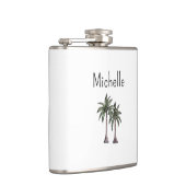 Flasques Plage côtière tropicale Palmiers Simple (Droite)