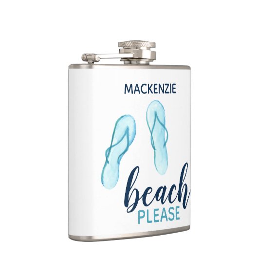 Flasques Plage S'Il Vous Plaît Des Flèches Turquoises Perso (Droite)