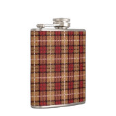 Flasques Plaid de pixel en rouge et or (Droite)