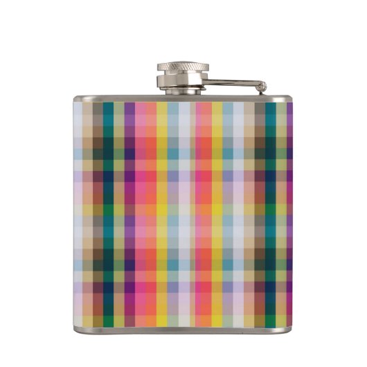 Flasques Plaid écossais abstrait (Dos)